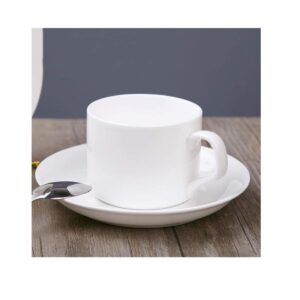 1875 - Taza de loza con plato 200ml (Vta mínima 6unid)