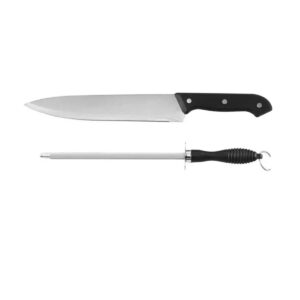 2939 - Set de Cuchillo (26,5cm) y Chaira (25,5cm) en Blíster