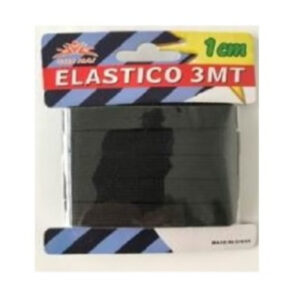2552 - Elastico negro 1cmx3mts