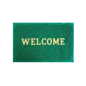 2639 - Alfombra Rectangular Antideslizante c/borde de Goma Welcome 57x37cm