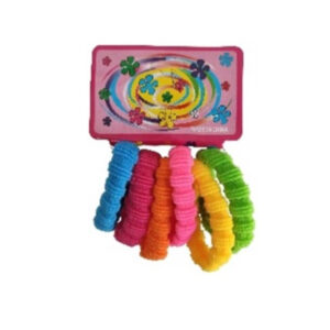 2891 - Set 6 gomitas para pelo de colores (5cm)(venta mínima 12 unidades)