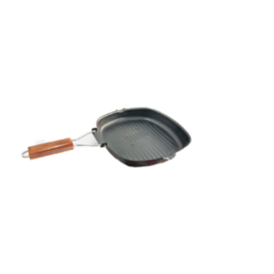 3291 - Sartén plancha grill antiadherente con mango de madera