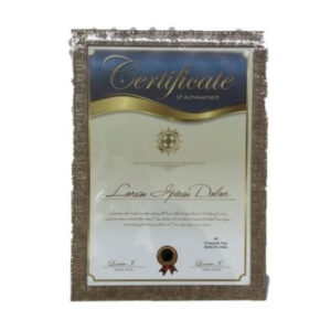 3376 - Porta diploma 21x29,7cm. (Estilo ladrillitos).
