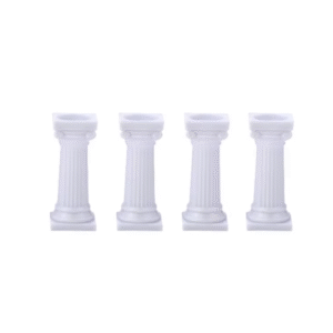 3511 - Set 4 columnas decorativas para torta 8cm