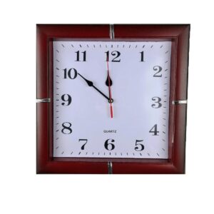 1954 - Reloj Cuadrado Para Pared 29cm