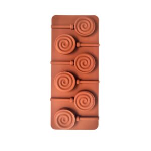 3221 - Molde de silicona chupetín redondo con palito 23x9cm