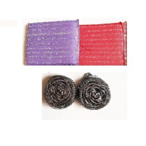 1868 - Set 4 esponjas en Bolsa (Esponja Rectangular 12cm x 9cm, Esponja Redonda 6cm diámetro)