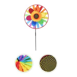 3451 - Tutor para maceta con circulo y flor con girasol.