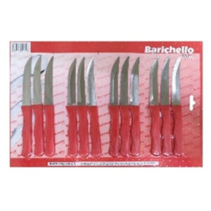 9523 - Juego Barichello cuchillo X 12 Rojo