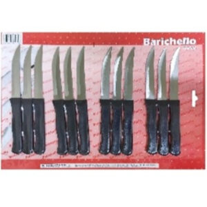 9524 - Juego Barichello cuchillo X 12 Negro