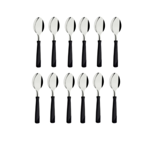 9532 - Juego Barichello cuchara x12 Negro