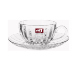 3525 - Set 6 tazas y platos labrados en lineas
