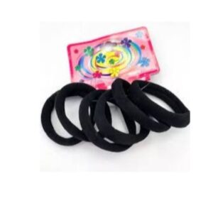 2894 - Set 8 gomitas p/pelo negras 4cm (venta mínima 12 unidades)