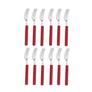 9527 - Juego Barichello tenedor x12 Rojo