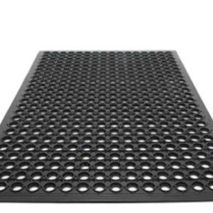 CM2825 - Oferta Caja x 30 Unid - Alfombra Rectangular de Goma Diseño Cuadriculada de 60x40cm