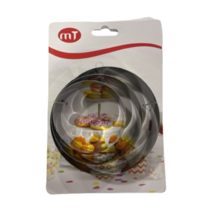 3569 - Set de 3 moldes cortantes para galletitas/pasteles 12,10 y 8cm