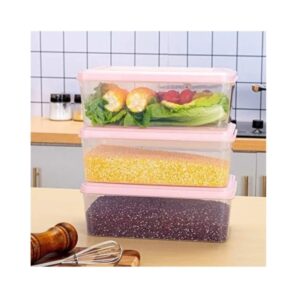 CM4121 - Oferta Caja x 32 Unid - Set de 3 tuppers rect. plástico 19x9cm (0972)