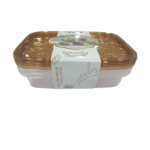 CM4120 - Oferta Caja x 36 Unid - Set 3 tuppers rect. plástico (389)27x5,5cm 1.7 lts.