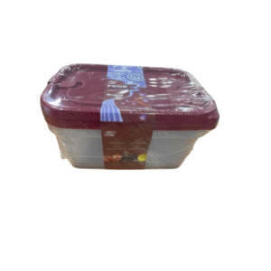 CM4119 - Oferta Caja x 60 Unid - Set 3 tuppers rect. plástico (8514) 23x9.5x16cm