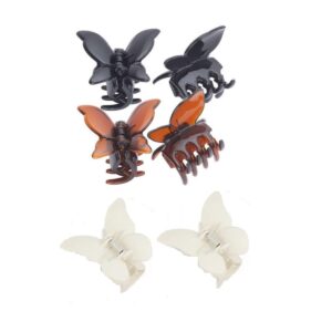 4146 - Set de 6 brochecitos mariposa 2x2cm (A214)(Vta mín 12 unid)