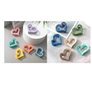 4144 - Broche para pelo corazón 4,5x4cm (Vta mín 12 unid)