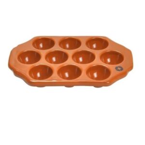 CM9294 - Oferta Caja x 12 Unid - Provolonera 10 cavid. cerámica rect. 18,4x12x2,4cm terracota