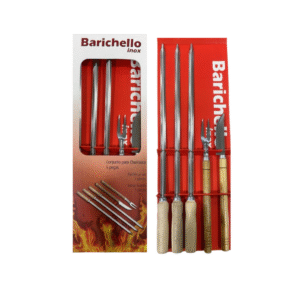 9569 - Set de 3 Espadas (65cm), Cuchilla y Pincho Para Parrilla Barichello (40cm)