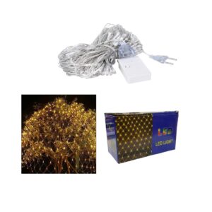 CM4244 - Oferta Caja x 100 Unid - Cortina Luz LED 1,5x1,5 cálida 220v