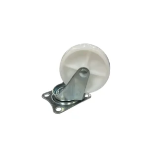 4301 - Rueda giratoria plástica C/base metal 7.5x2.5x9cm