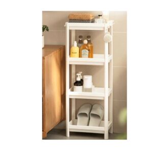 CM4367 - Oferta Caja x 20 Unid - Rack organizador de baño rectangular, 4 estantes, 90x32x21