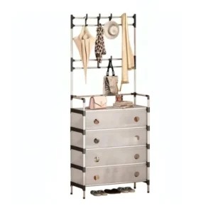 CM4368 - Oferta Caja x 12 Unid - Rack organizador multifunción 5 estantes con ventilación 1.7x60x28cm (5641)