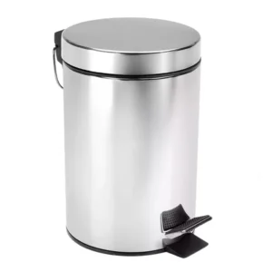 CM4340 - Oferta Caja x 8 Unid - Papelera de metal c/pedal 12Lts