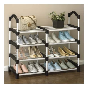 CM4363 - Oferta Caja x 24 Unid - Organizador de zapatos, metal 4 estantes ,65x75x26cm (2136)