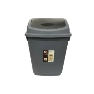 CM4435 - Oferta Caja x 48 Unid - Papelera plástico 10Lts tapa vaivén 37x24x177cm (1479)