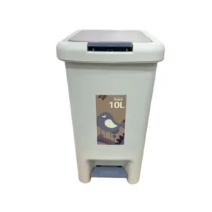 CM45001 - Oferta Caja x 12 Unid - Papelera plástico rect con pedal y push 10 Lts (3079) 34x19x24cm