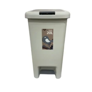 CM45003 - Oferta Caja x 12 Unid - Papelera plástico rect con pedal y push 20 Lts (3093) 42x23x28cm