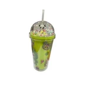 45032 - Vaso de acrílico c/tapa rosca Oso 29x10cm (2999)