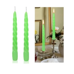 45054 - Set 2 velas espiral colores surtidos 20,5x1cm (2499)