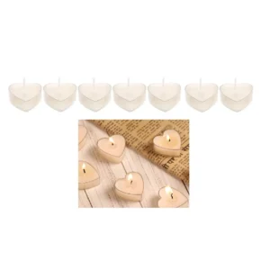 45056 - Set 7 velas corazón surtidas 5,5x2,5x3,5cm (0087)