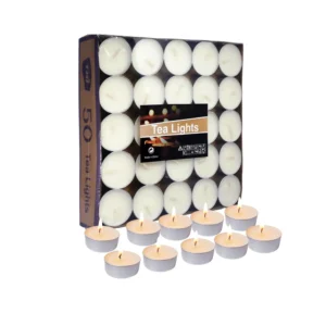 45058 - Set 50 velas chatas surtidas 3,5x1 cm