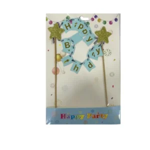 45159 - Cake Topper Feliz cumpleaños Dorado (2159)