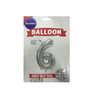45179 - Globo Inflable Plateado 16' número 6