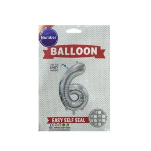 45199 - Globo Inflable Plateado 32' número 6