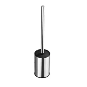 CM4426 - Oferta Caja x 50 Unid - Cepillo inodoro base acero inox. c/tapa 46cm