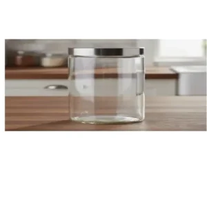 CM4467 - Oferta Caja x 48 Unid - Bollón vidrio liso c/tapa rosca 11x11cm (0032)