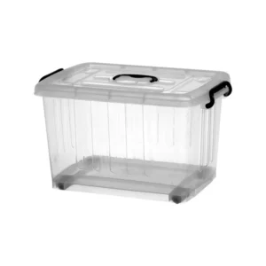 CM4431 - Oferta Caja x 20 Unid - Caja plástica c/tapa y ruedas 20Lts (1262)