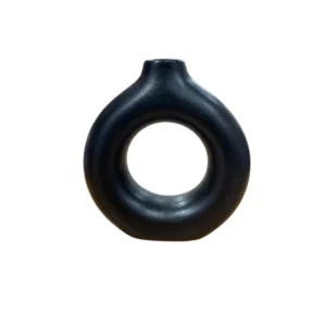 45005 - Florero cerámica Donut (2405) 18x17cm