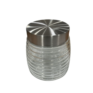 CM4471 - Oferta Caja x 48 Unid - Bollón vidrio estriado 13x10cm (0070)