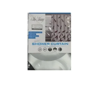 CM4445 - Oferta Caja x 72 Unid - Cortina para baño estampada símil tela 180x180cm (0024)